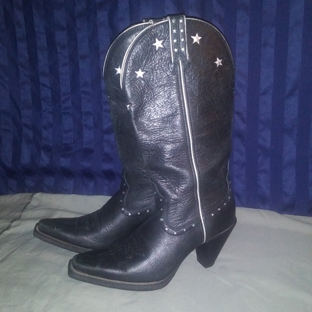 Twisted X Women's Boots. Black and Silver. 7B.